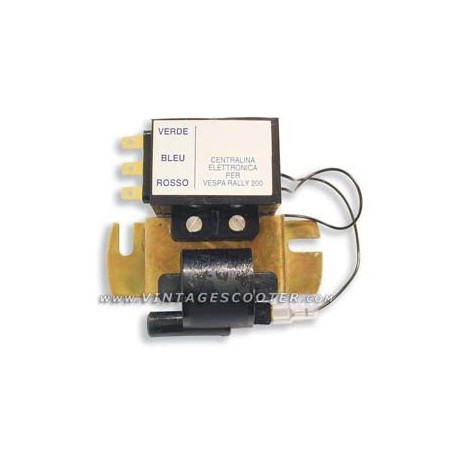 Bobine haute tension avec centrale electronique type Femsatronic Vespa Rally 200